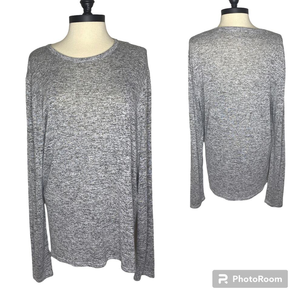 Aeropostale Long Sleeve Grey Crewneck Sweater Top Women's Size Large